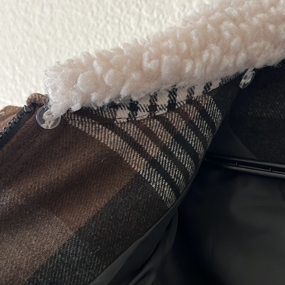 NWOT Women’s Jack by BB Dakota Brown Plaid Coat - Picture 7 of 9